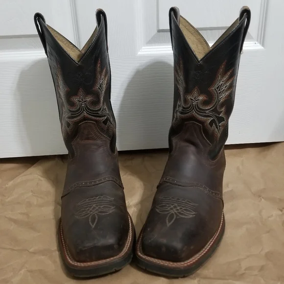 Double-H Brown Boots - Picture 9 of 9